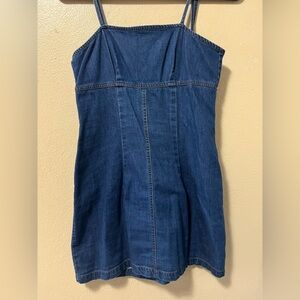 Navy Denim Mini Dress